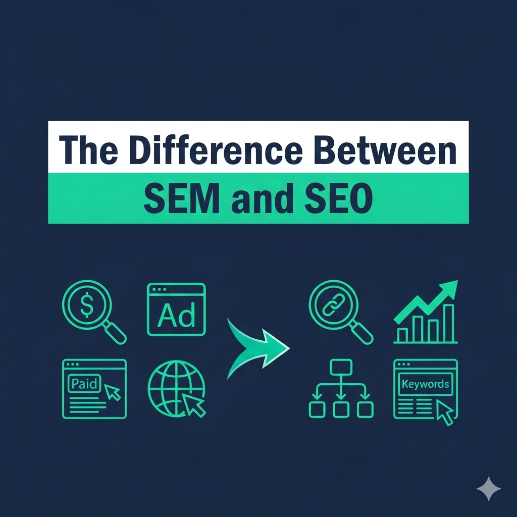 The Difference Between SEM and SEO